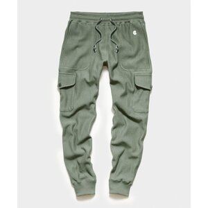 Men's Todd Snyder + Champion Utility Cargo Sweatpants Olive Green - Medium